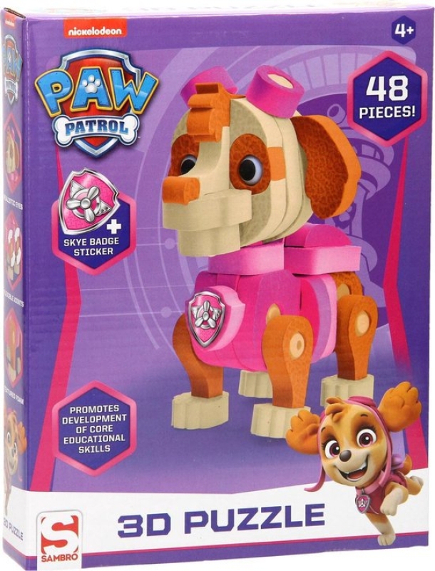 PAW Patrol-3D Puzzle 48 teilig Skye