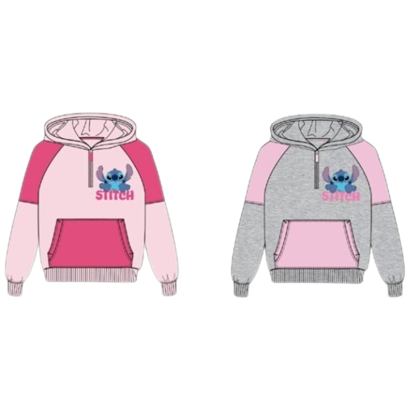 Stitch Sweatshirt grau /rosa