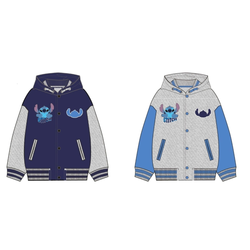 Stitch Sweatjacke grau