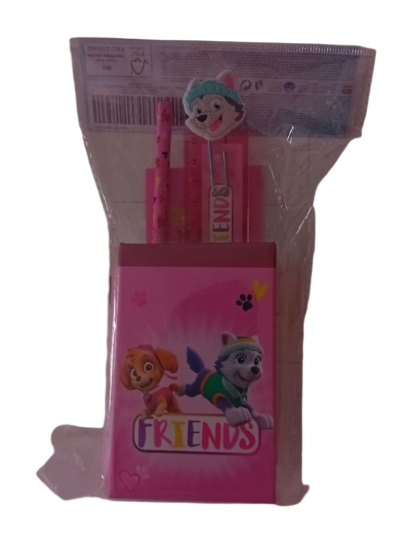 Paw Patrol Köcher rosa 7teilig