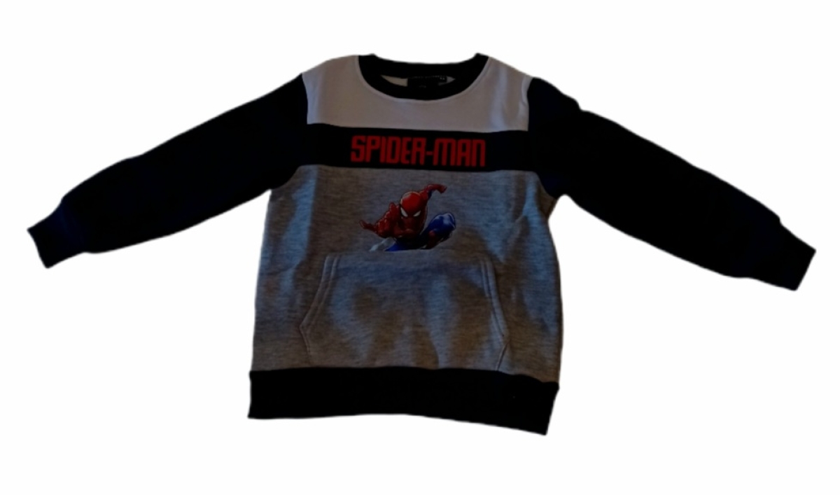 Spiderman Pullover grau