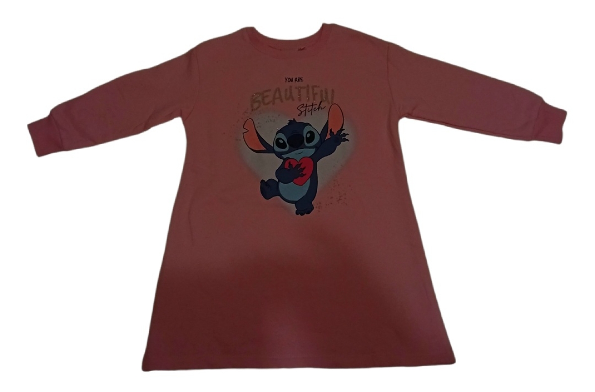 Stitch Longpullover rosa