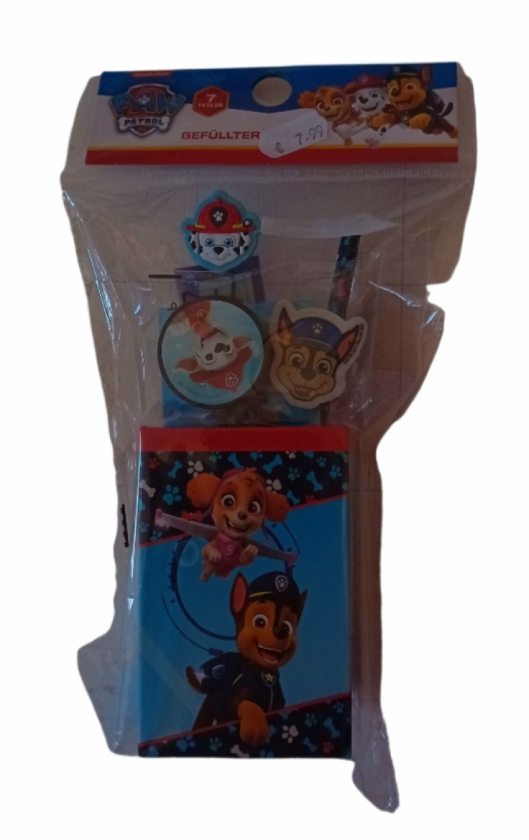 Paw Patrol Köcher blau 7teilig