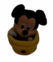 Mickey Mouse Plüschtier im Blumentopf